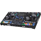 RANE FOUR Professional Stems DJ Controller | 4-Deck DJ Mixer, 8.5" Jog Wheels with Build In Displays, 16 Pads, Dedicated Stem Controls, Internal FX, and Serato DJ Pro