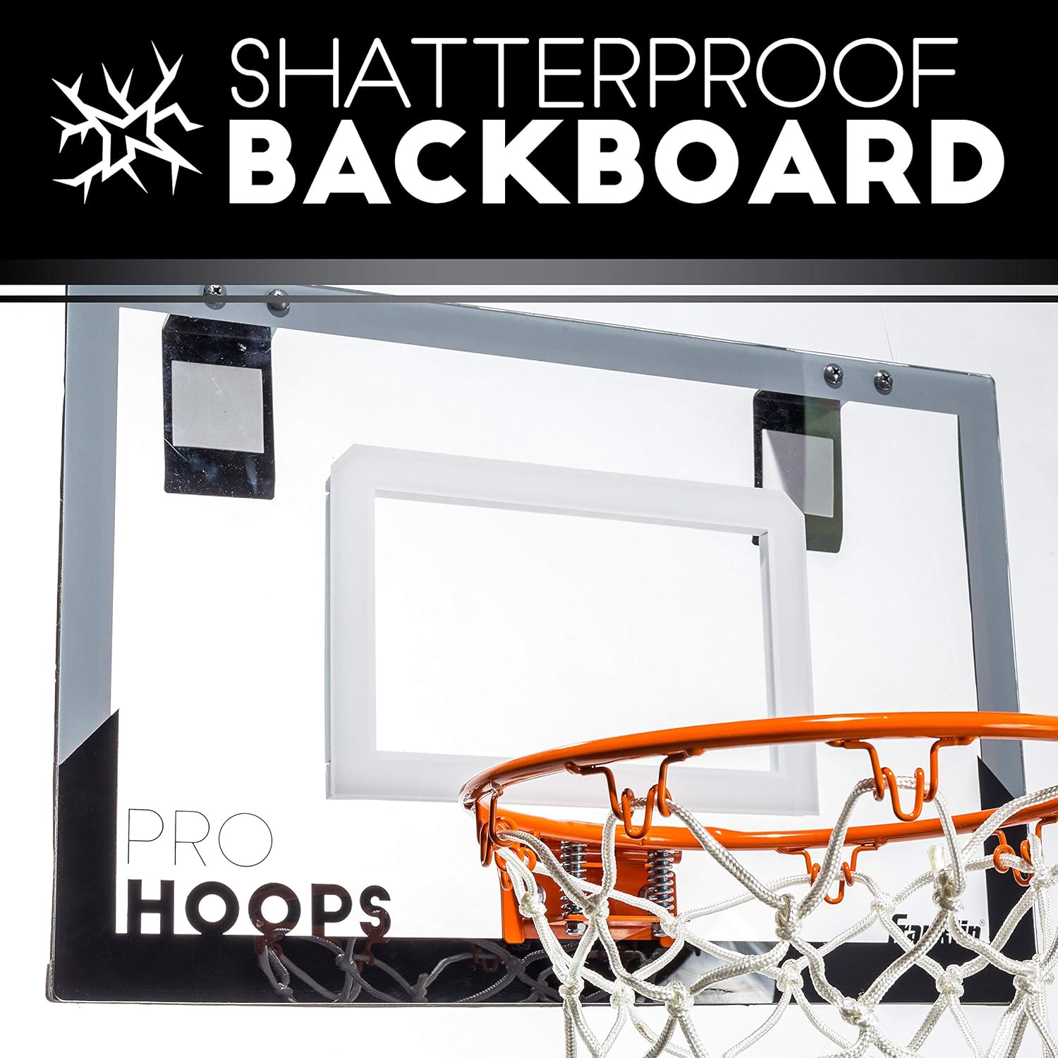 Franklin Sports 54132X Over The Door Mini Basketball Hoop - Slam Dunk Approved - Shatter Resistant - Accessories Included : Sports & Outdoors