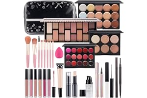 Makeup Kit For Women Full kit, Makeup Set For Teen Girls Eyeshadow Lip gloss Lipstick Make up Brushes Eyebrow Eyeliner Pen Li