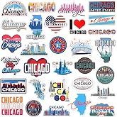 Konohan 30 Pcs Chicago Souvenir Magnets for Refrigerator | Iconic Landmark Designs, Chicago Travel Souvenir Collection, Fridge Magnetic Stickers for Home Office Metal Surfaces