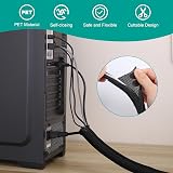 Fentar 3m Cable Tidy Sleeve Self Wrapping Flame Retardant Black 25-30mm view 4