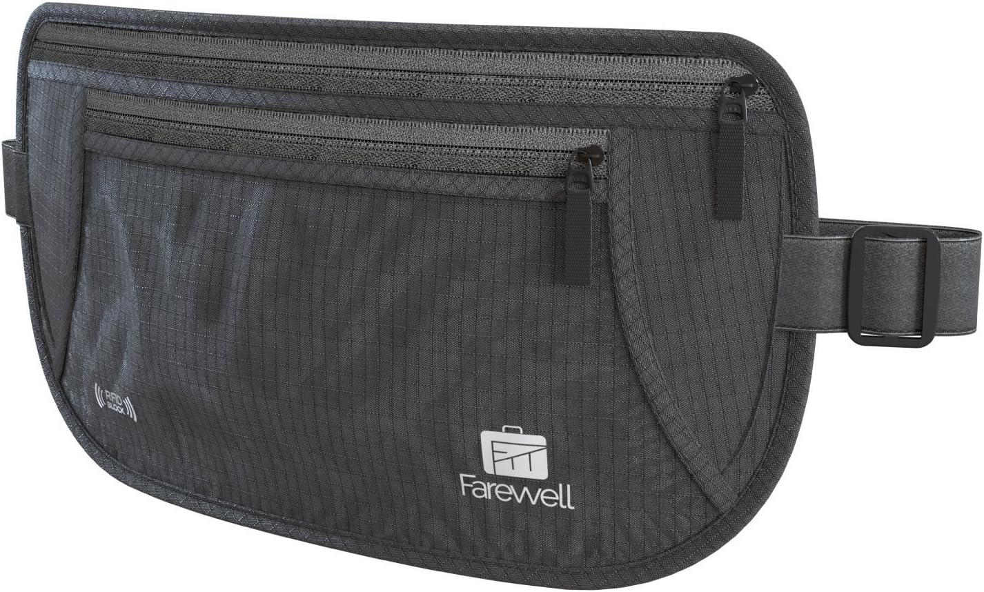 Money Belt for Travel Hidden - Durable & Flexible Cutting-Edge RFID Travel Document Holder Waist Bag - Multi-Layered Protection Travel Pouch - Premium Quality Passport Wallet Cover for Men & Women