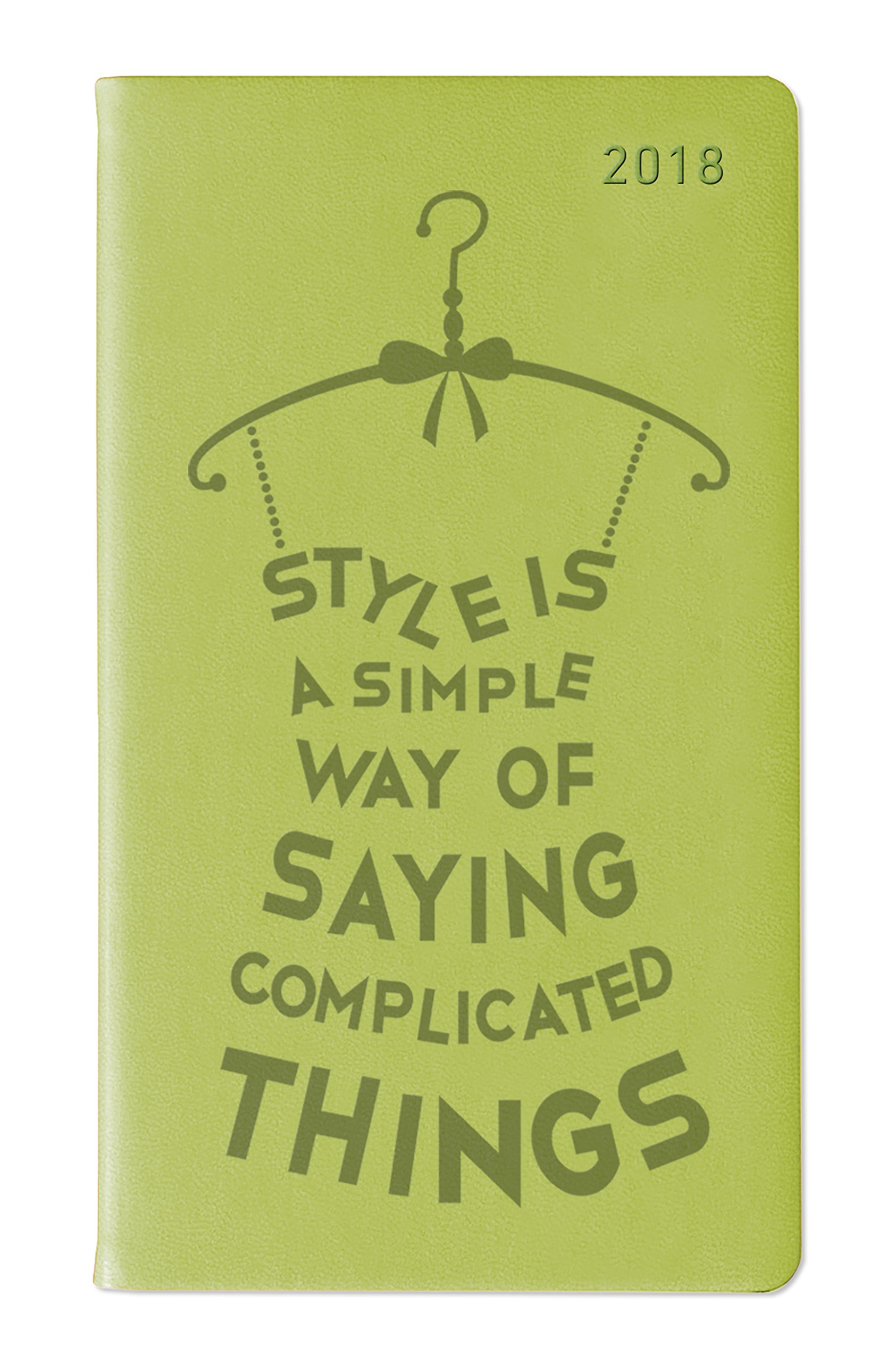 Weekly Agenda ladytimer Slim Deluxe 2018 "Lime" 9 x 15.6 cm