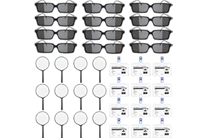 OCTADAY 36 Pcs Kids Spy Kit Detective Toy Set Including 12 See Behind You Sunglasses 12 Secret Agent Name Tags 12 Black detective Mmagnifying Glass for Spy FBI Cosplay Escape Room Detective Party Supplies