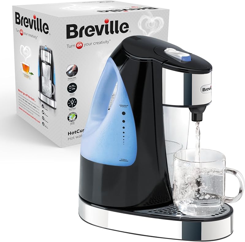 Breville HotCup Hot Water Dispenser 3kW 1.5L Gloss Black VKJ142