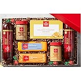 Hickory Farms Holiday Gift Boxed Hearty Summer Sausage & Cheddar Cheese with Added Strawberry Bon Bons!