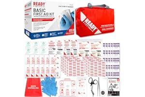 Ready First Aid CSA Type 2 Basic First Aid Kit - Suitable For Workplace With A Low Risk Work Environment Including First Aid 