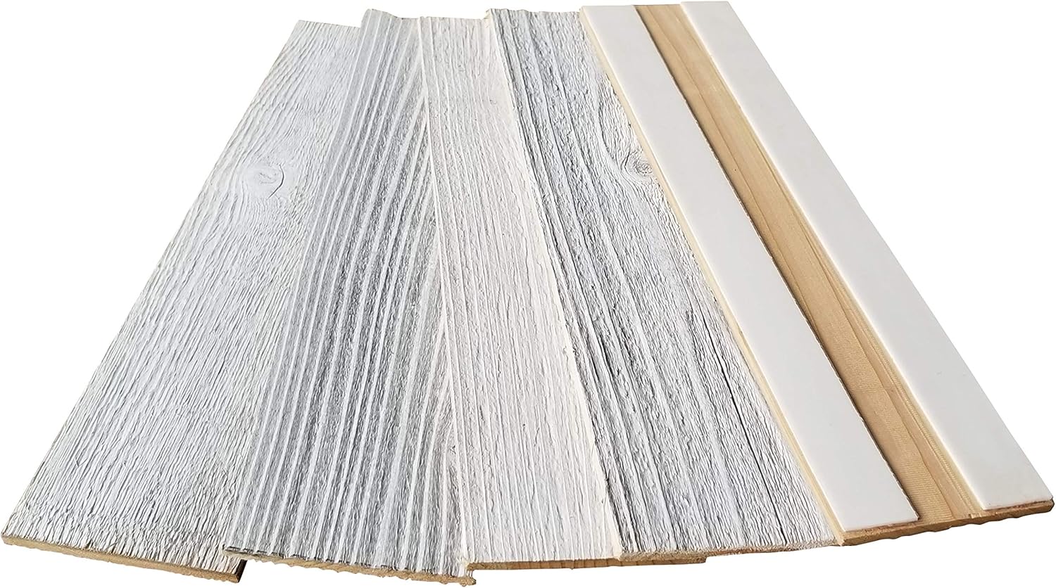 Amazon Com Whitewash Reclaimed Barn Wood Wall Planks Easy Peel