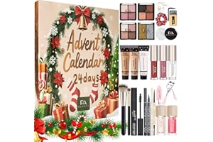 Makeup Advent Calendar 2025,24 Days Christmas Beauty Countdown Calendar Christmas for Women Teen Girl, 2025 Xmas Countdown Ca