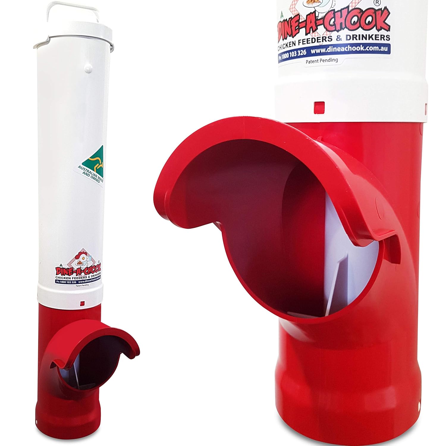 Chicken Feeder Outdoor Automatic Pvc Feed Container For