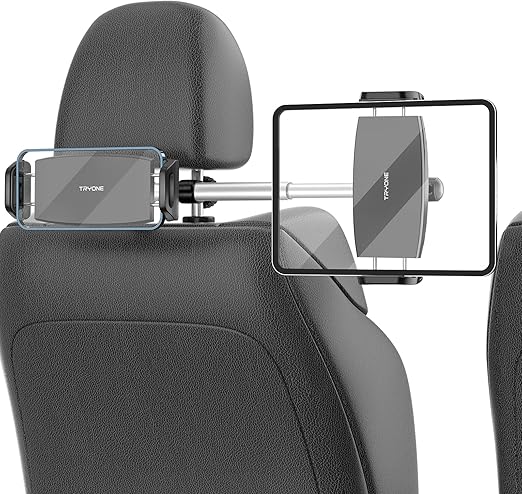 Amazon Co Jp 21改良版 ダブルグランプ 長さ調整 Tryone タブレット ホルダー タブレット スマホ同時に使用 99 の車種に対応 車載ホルダー ヘッドレスト ホルダー スタンド スマホ スタンド Ipad スタンド 長さ調整可能 距離調整可 360度回転 簡単 取付 転落防止 防