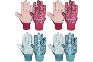 MSUPSAV Thorn Proof&Puncture Resistant Gardening Gloves with Grip,Garden Gloves for Women, Leather Work Gloves,Gifts