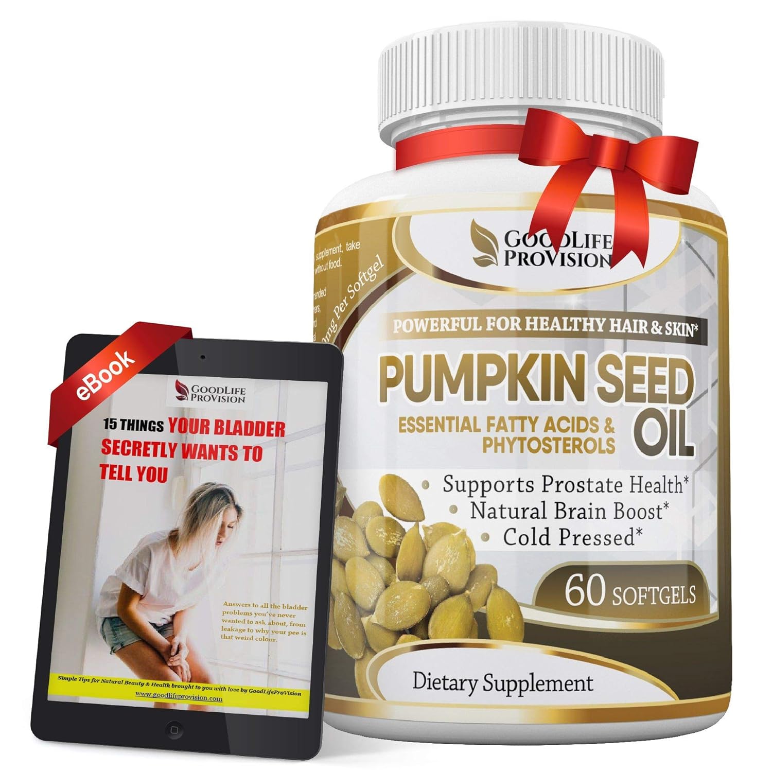 Pumpkin Seed Oil 100 Cold Pressed Pure 1000mg Extract Best for