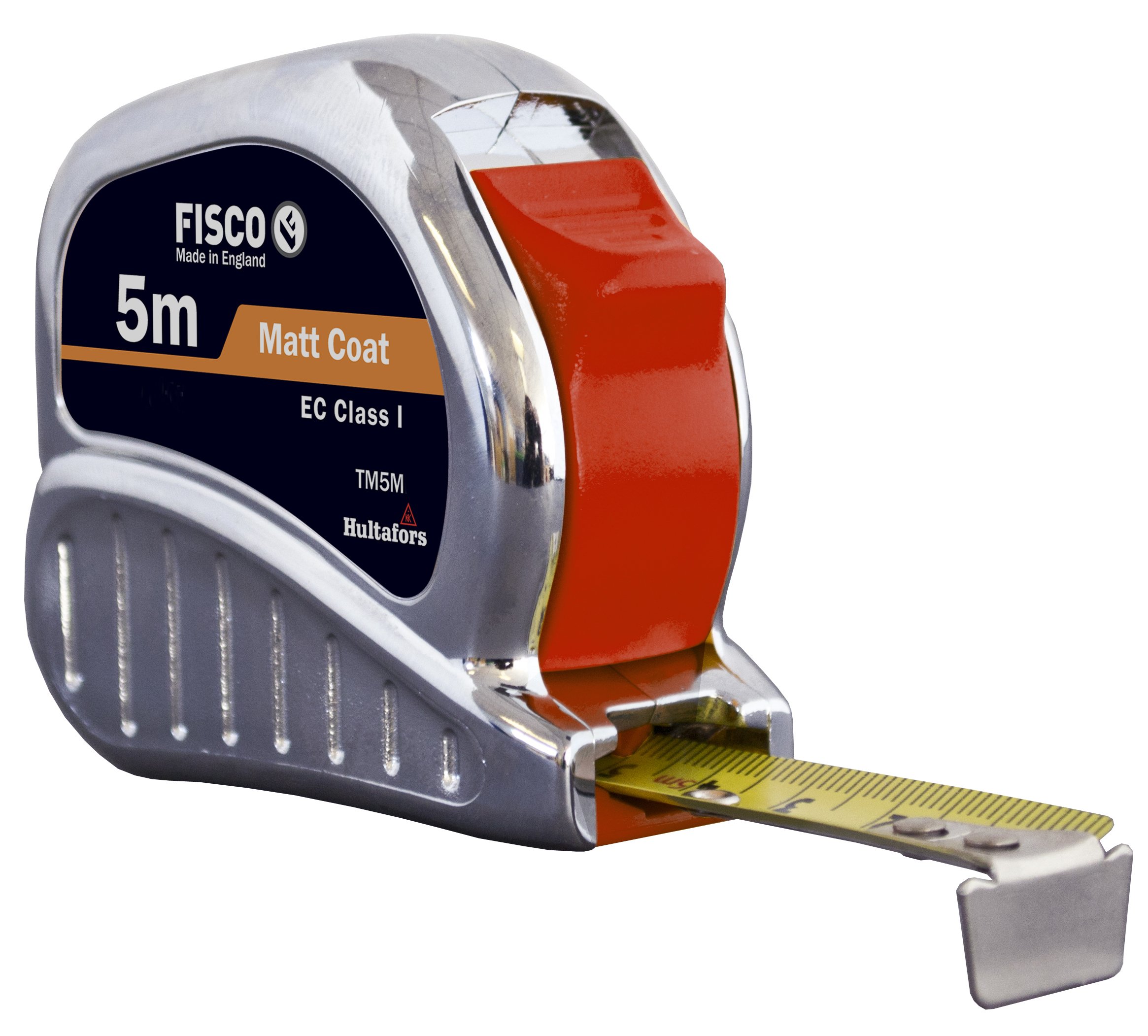 FISCO TM5M - Flexómetro clase I con caja de ABS cromada TRI-Matic (5x19)