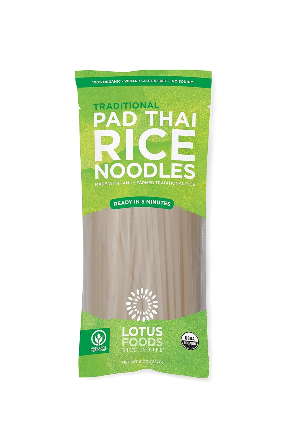 Lotus Foods Gourmet Organic Traditional Pad Thai Noodles, 8 Count