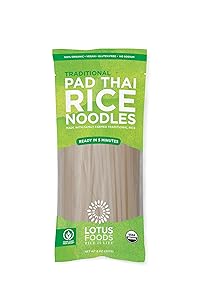 Lotus Foods Gourmet Organic Traditional Pad Thai Noodles, 8 Count