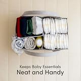 PUTSKA Nursery Storage Basket Baby Nappy Caddy Organizer 38x23x18cm view 7