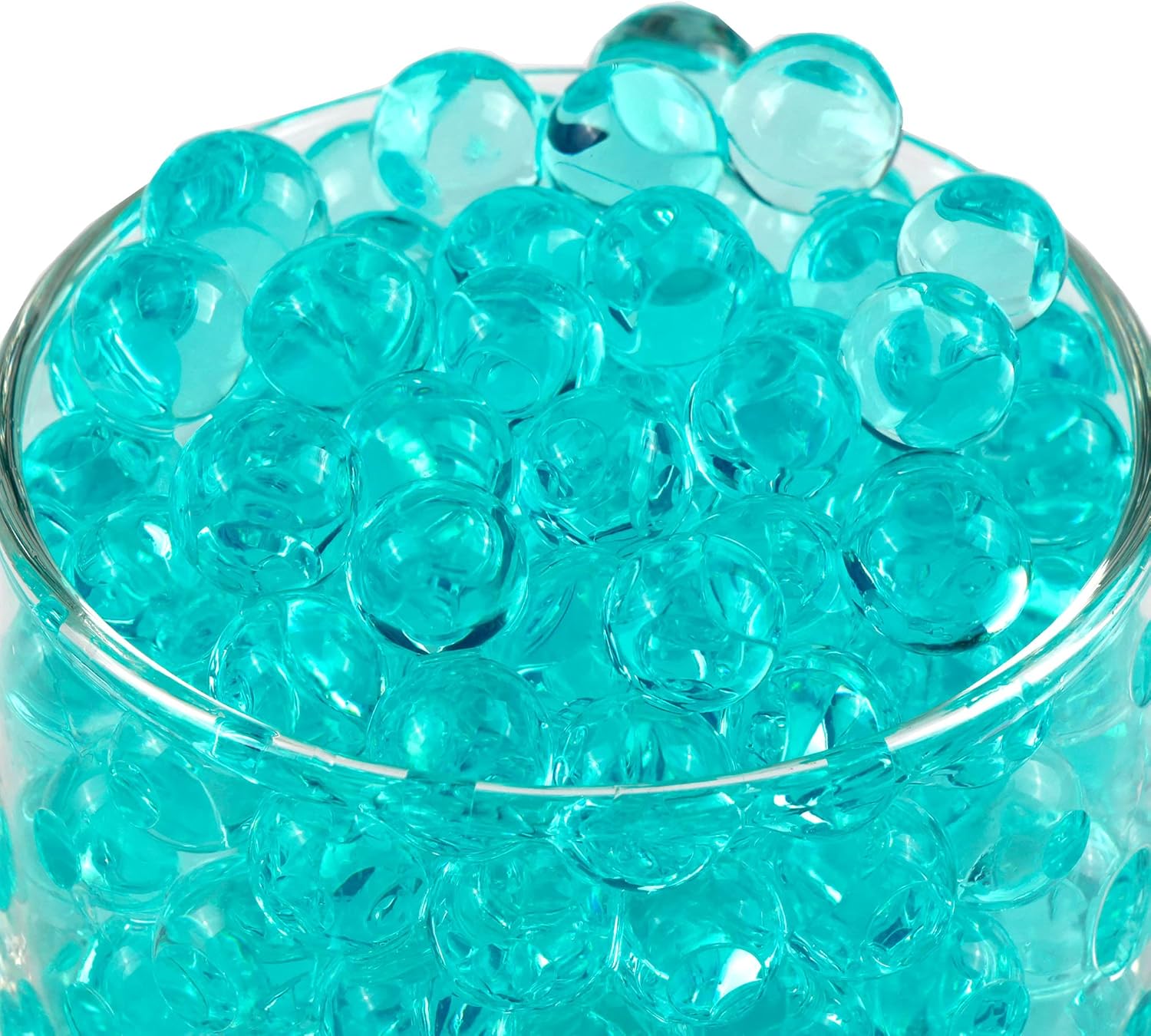 Vase Fillers - BYMORE 40000 Clear Water Gel Jelly Beads Vase Filler Beads,Vase Fillers for Candle Making, Wedding Centerpiece, Floral Arrangement (Green)