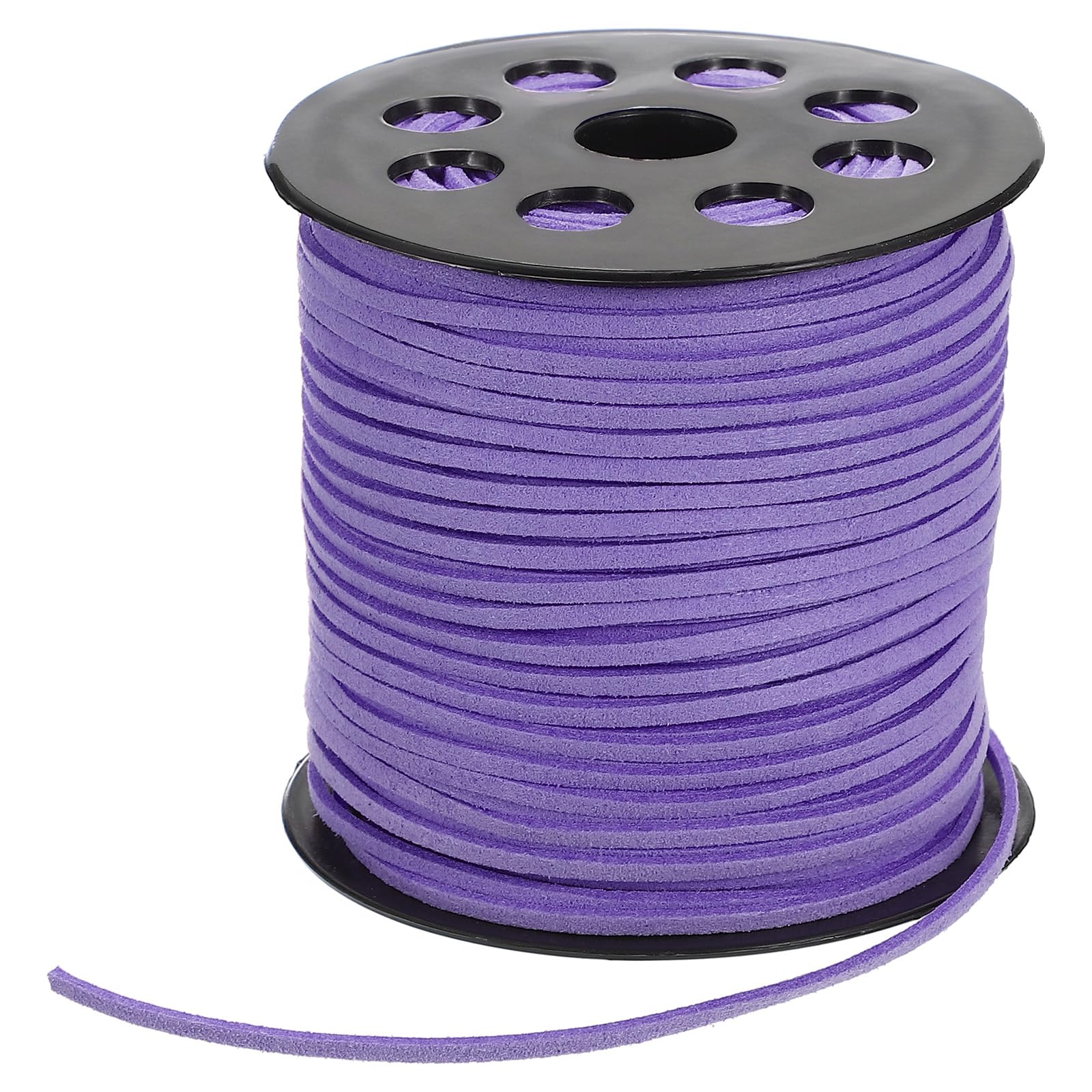 PATIKIL 100 Yards x 2.6mm Faux Suede Leather Cord, Leather Lace String for Bracelet Necklace Beading Making DIY Crafts, Blue Purple