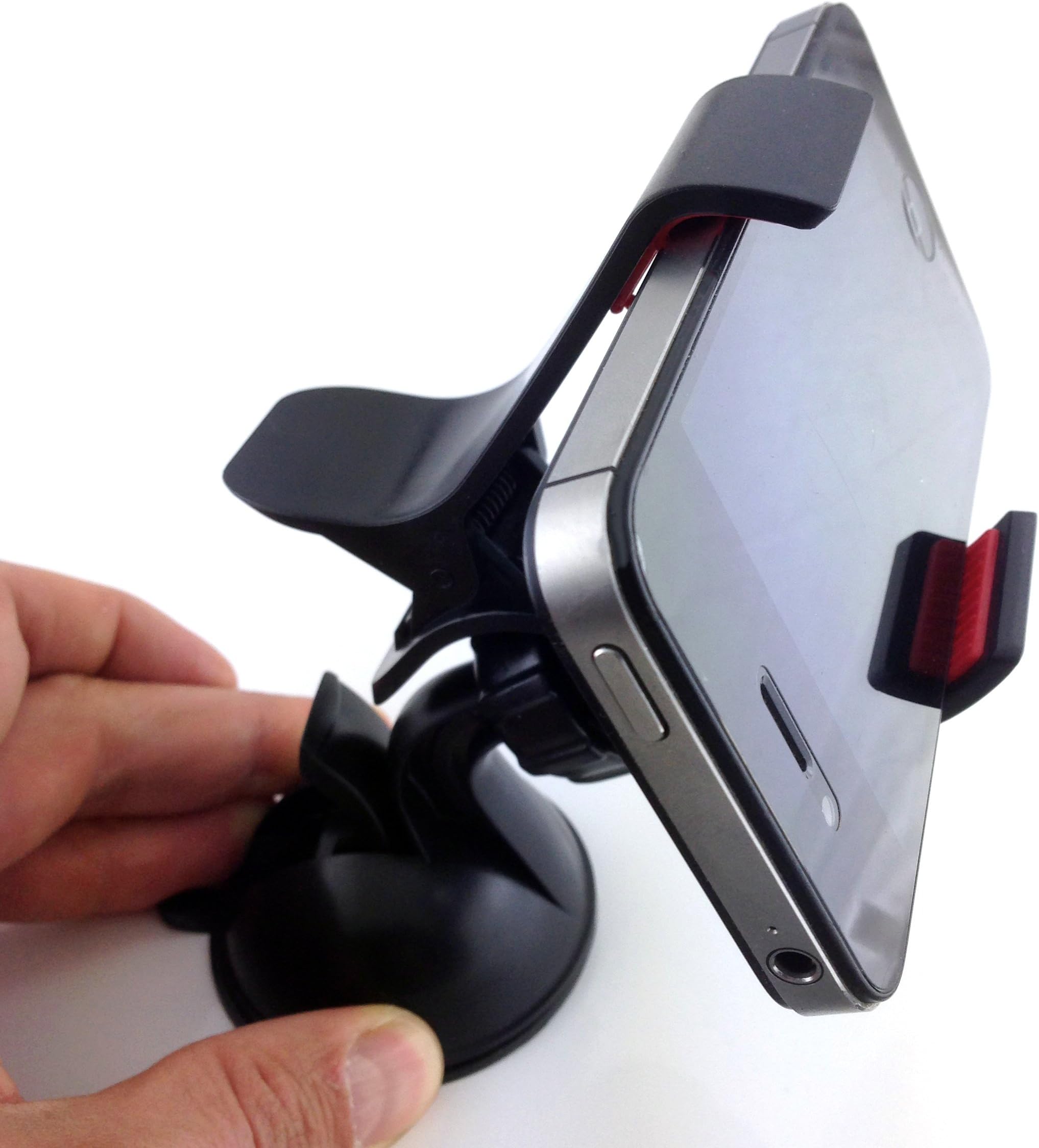 HubLines® - Car Holder, Smartphone Holder Mobile Holder Windshield Holder Dashboard Holder Carholder - Smartphone, Smartphone, Car, Attach, Holder - Ball Arm, 360 degrees rotatable, space saving, temperature resistant, universal, in 1 minute on any smooth surface secured