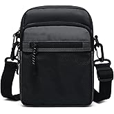 Lohol Small Messenger Bag for Men Women, Water Resistant Adjustable Crossbody Sling bag Purse for Travel Sports