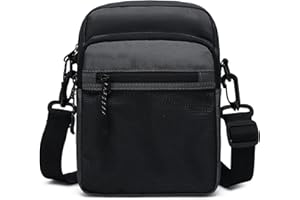 Lohol Small Messenger Bag for Men Women, Water Resistant Adjustable Crossbody Sling bag Purse for Travel Sports
