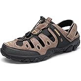 SAGUARO Men's Sport Sandals Adjustable Strap Closed Toe Outdoor Hiking Sandal Beach Water Shoes