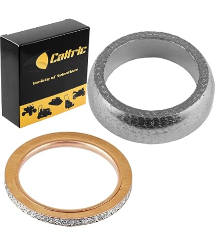 Amazon.com: Caltric 2 Muffler Pipe Gasket Compatible with Yamaha