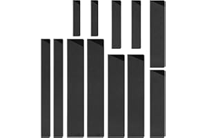 WIOR Knife Edge Guard - 12 Piece Universal Blade Covers With Extra Strength Lined Protectors for Kitchen Knives, ABS Plastic 