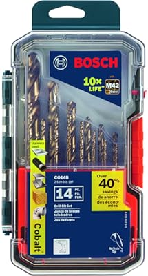 Bosch CO14B 14-Piece M42 Cobalt Drill Set 1