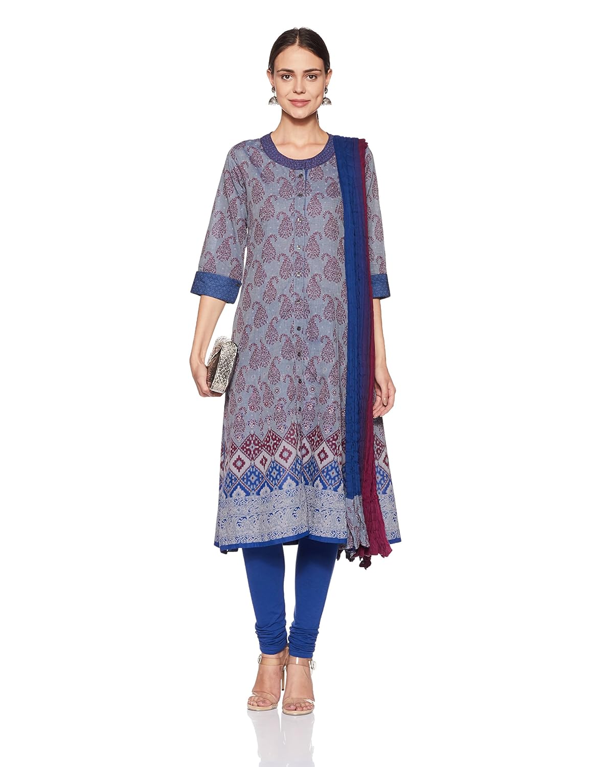 biba women's angrakha salwar suit