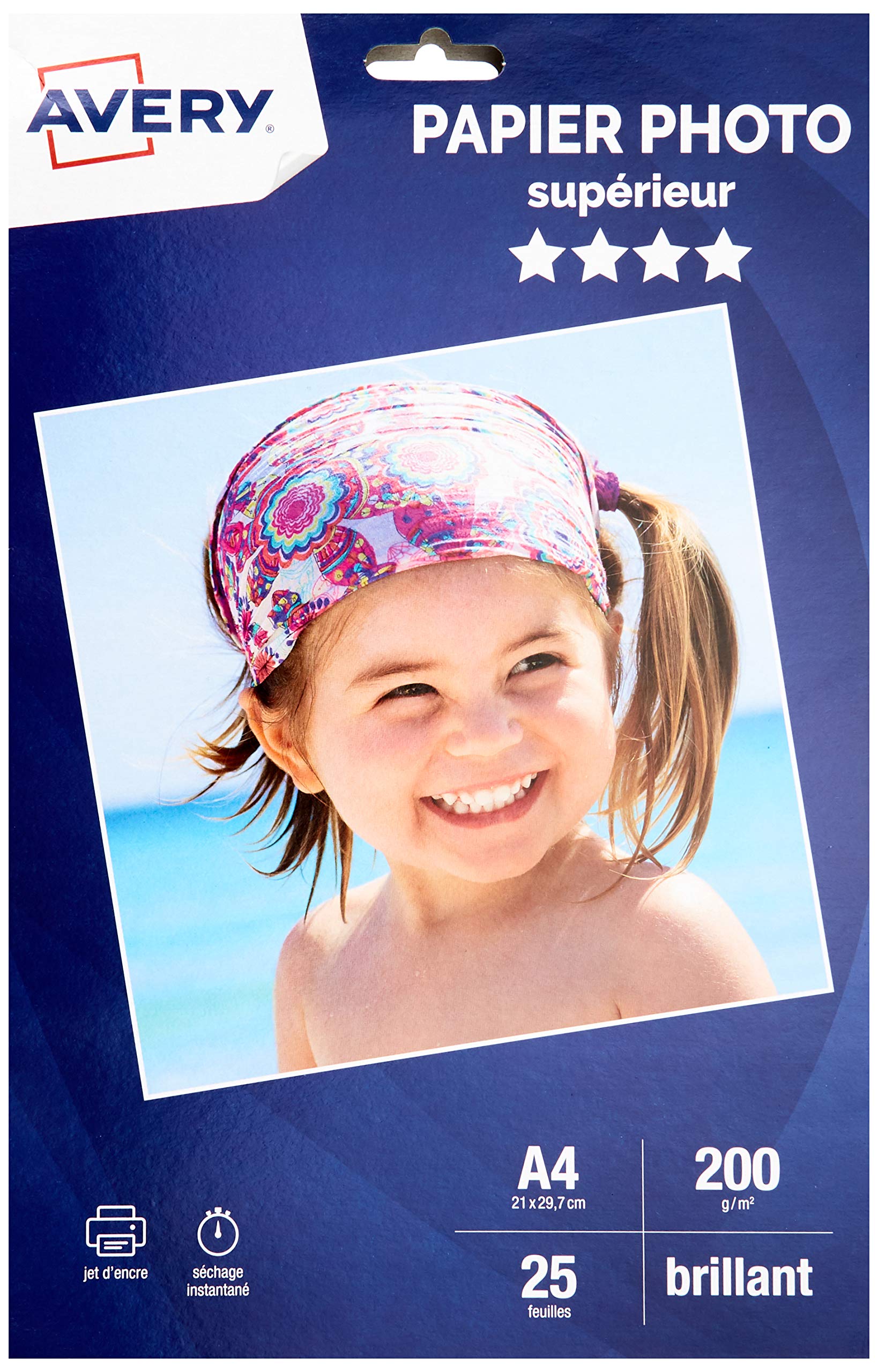 AVERY C 9434-15-25 Sheets of Glossy White Photo Paper 200 g/m² A4 for Inkjet Printing