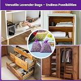 Zidina Lavender Bags for Wardrobes 28 Pack - Scented Drawer Sachets view 3