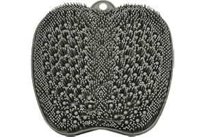 BESKAR Shower Foot Scrubber Mat with Non-Slip Suction Cups, Foot Spa Brush for Cleaning & Exfoliating Your Feet No Bend, Foot Points Reflexology Mat for Relax Your Feet