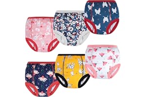 MOEMOE BABY Potty Training Pants Potty Training Underwear for Girls and Boys Cotton Toddler Training Underwear 2-6T