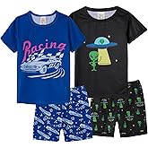 MyFav Big Boys Pajamas 2 Piece Short PJS Cute Cartoon Sleepwear