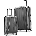 Samsonite Centric 2 Hardside Expandable Luggage with Spinners, Black, 2-Piece Set (20/24)