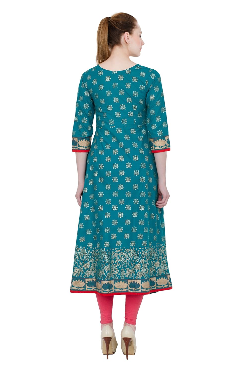 zoeyam's women's cotton anarkali kurti (zc0307-parent)