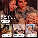 Sculpd Pottery Starter Kit Air Dry Clay Complete Beginners Set for 2 view 7