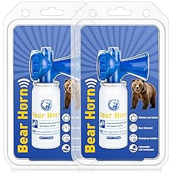 2 Pack 1.4oz Bear Horn Self Defense, Loud Air Horn