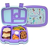 Bentgo Kids Prints Leak-Proof, 5-Compartment Bento-Style Kids Lunch Box - Ideal Portion Sizes for Ages 3-7, Durable, Drop-Proof, Dishwasher Safe, & PFAS & BPA-Free Materials (Mermaids in the Sea)
