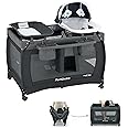 Pamo Babe Playard Magic Fold Playpen Foldable Playard for Baby Portable Playpen Deluxe Nursery Center with Diaper Changer