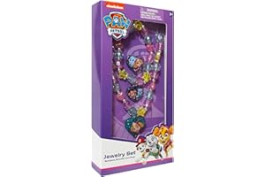 LUV HER Paw Patrol Girl's Jewelry Set - Dress up Toy Jewelry Box Set with Bead Necklace, Bracelet and Ring - Play Accessories - Ages 3+