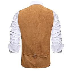 Hi-Tie Men's Suit Vest Tailored Collar Single