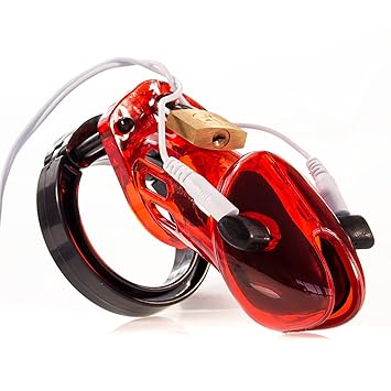 marielove ESTIM Peniskäfig 'Vault' red, Cockcage und BDSM Reizstrom Sexspielzeug