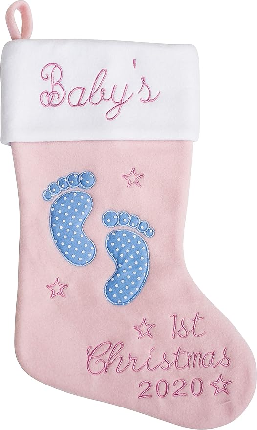 baby boy first christmas stocking