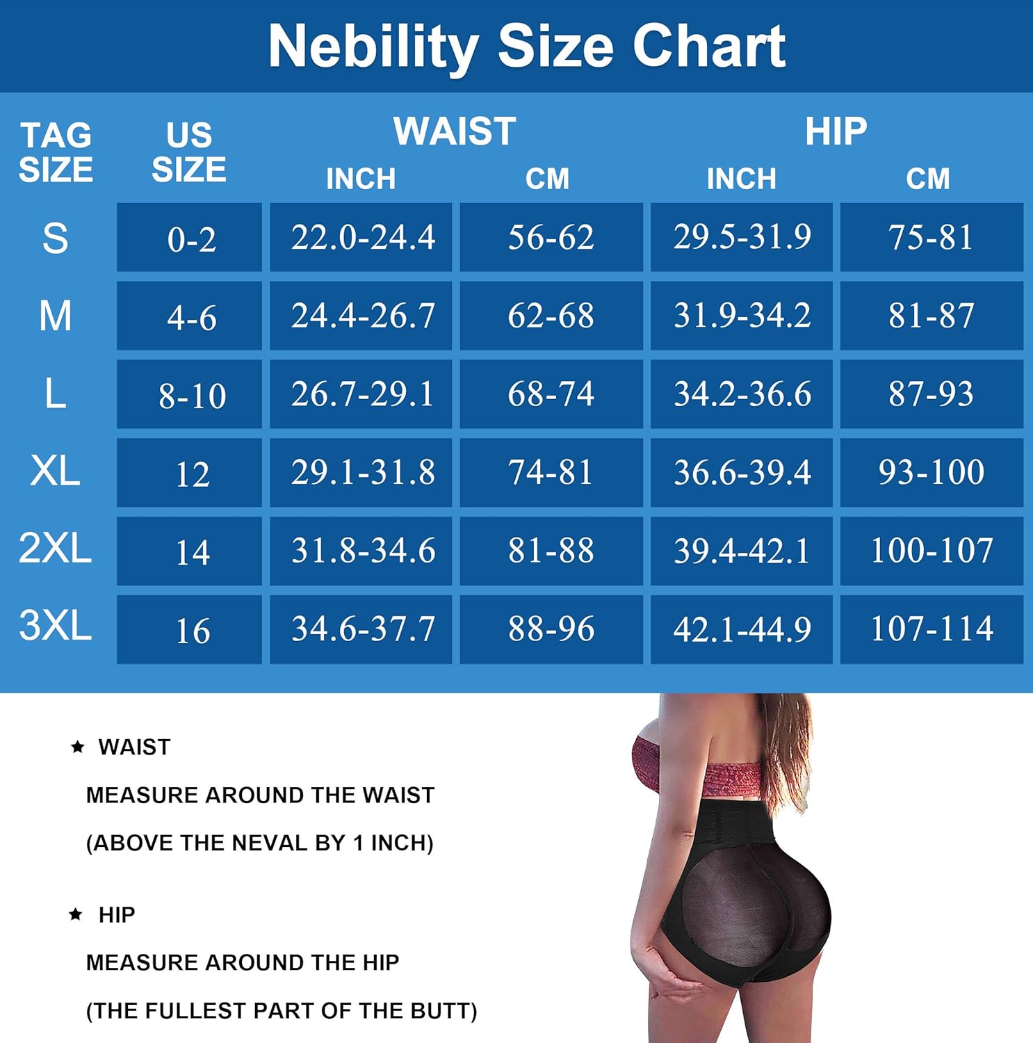 Nebility Women Butt Lifter Shapewear Hi-Waist Double Tummy Control Panty Waist Trainer Body Shaper at  Women’s Clothing store