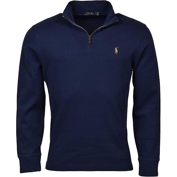 POLO RALPH LAUREN Men's Double Knit Luxury Jersey Full Zip