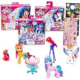 My Little Pony Toy Figures Set for Girls - Bundle with 2 MLP Cutie Mark Magic Dolls and Izzy Unicorn Tea Party with Accessories, Stickers, More | My Little Pony Figurine for Kids