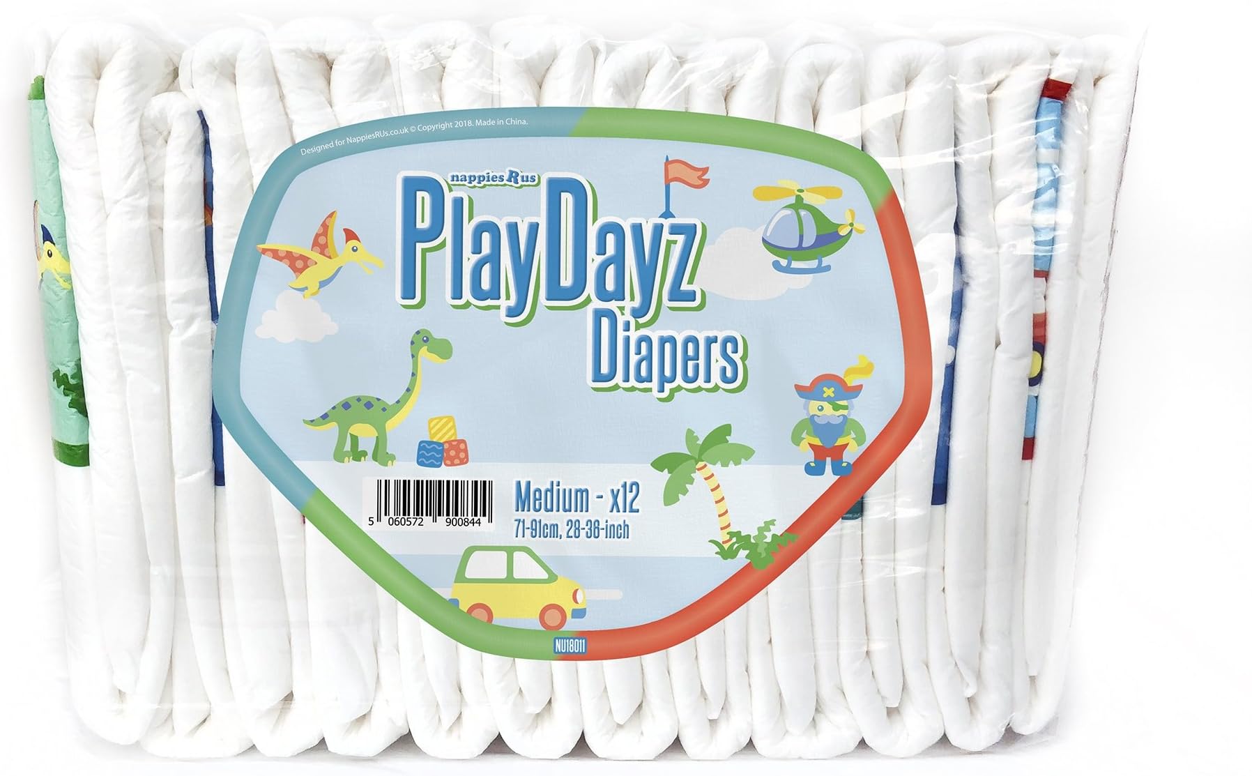 NRU PlayDayz Blue (Breathable) - Medium - Pack of 12